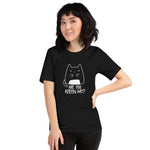 Load image into Gallery viewer, Are You Kitten Me? Black Adult T-shirt
