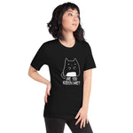 Load image into Gallery viewer, Are You Kitten Me? Black Adult T-shirt
