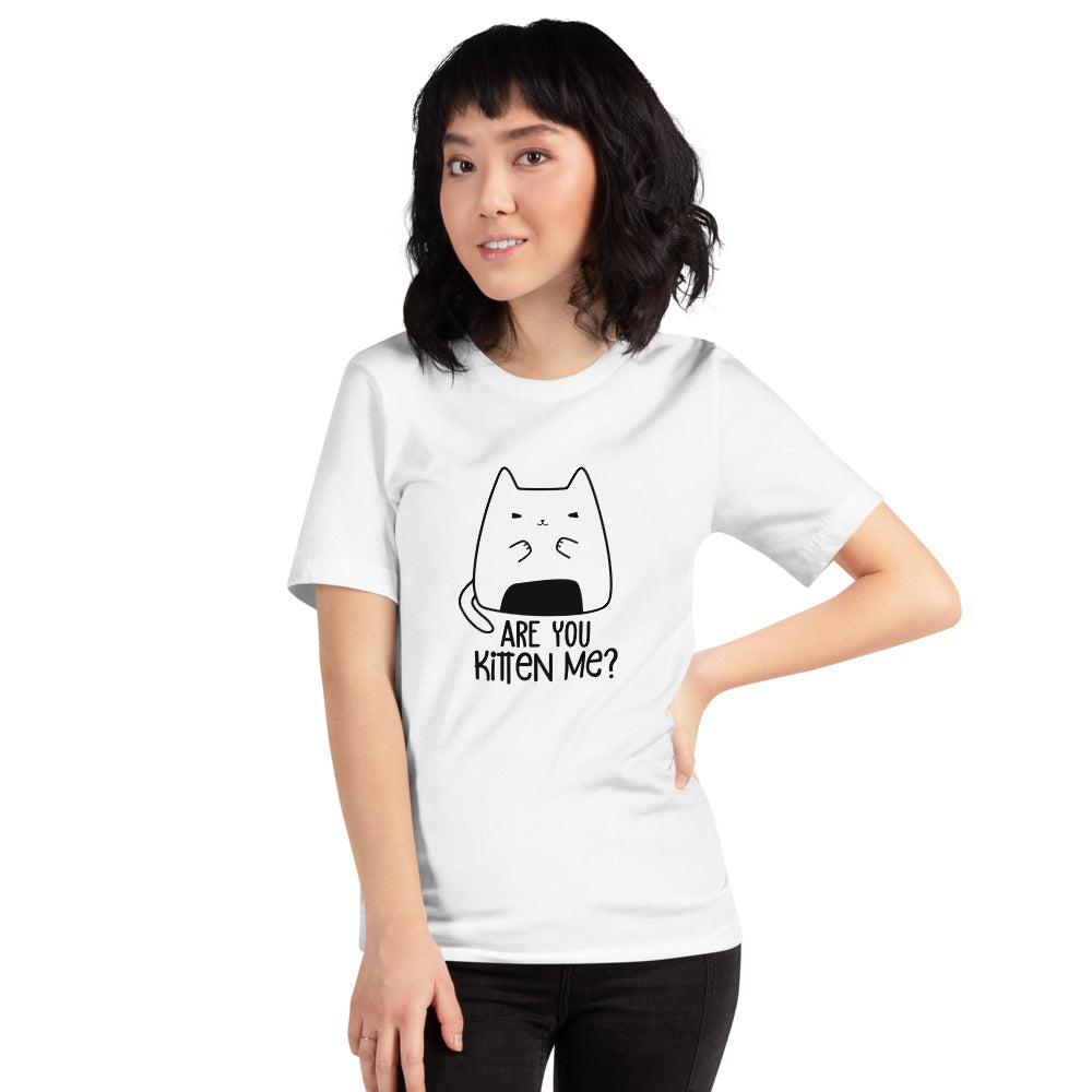Are You Kitten Me? White Adult T-Shirt